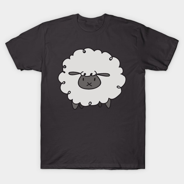 Fluffy White Sheep T-Shirt by saradaboru